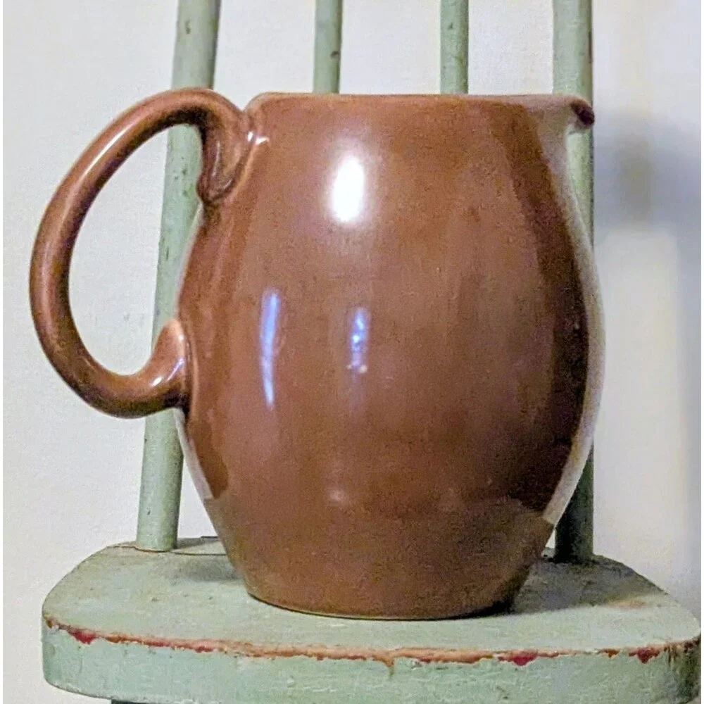 Vintage Russel Wright Iroquois Casual China Nutmeg Brown Pitcher